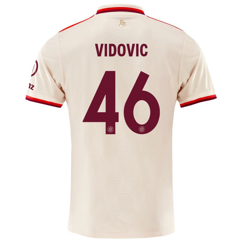 Danxen Kinder Gabriel Vidovic #46 Leinen Ausweichtrikot Trikot 2024/25 T-Shirt