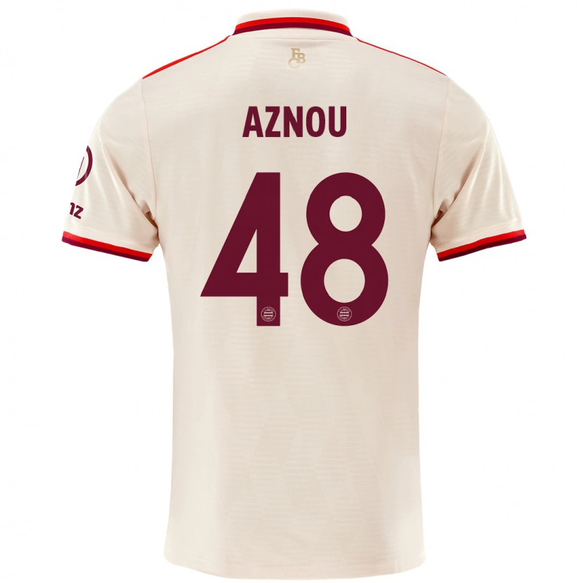 Danxen Kinder Adam Aznou #48 Leinen Ausweichtrikot Trikot 2024/25 T-Shirt