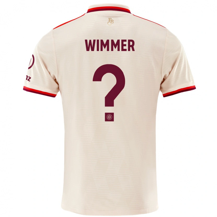 Danxen Kinder Benedikt Wimmer #0 Leinen Ausweichtrikot Trikot 2024/25 T-Shirt