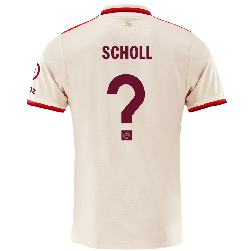 Danxen Kinder Paul Scholl #0 Leinen Ausweichtrikot Trikot 2024/25 T-Shirt