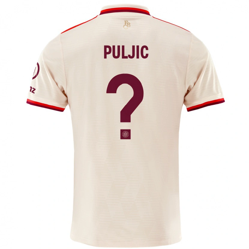 Danxen Kinder Ljubo Puljic #0 Leinen Ausweichtrikot Trikot 2024/25 T-Shirt