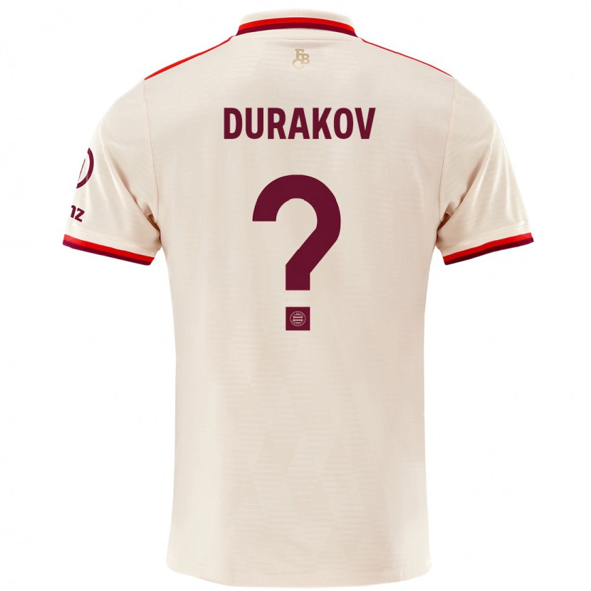 Danxen Kinder Sejdo Durakov #0 Leinen Ausweichtrikot Trikot 2024/25 T-Shirt