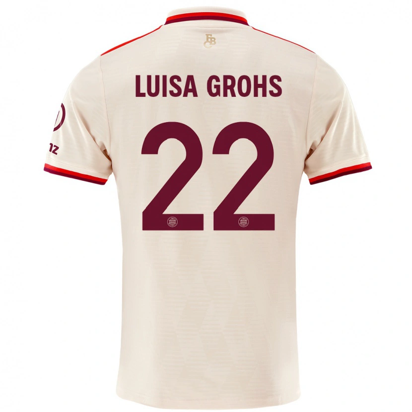 Danxen Kinder Maria Luisa Grohs #22 Leinen Ausweichtrikot Trikot 2024/25 T-Shirt