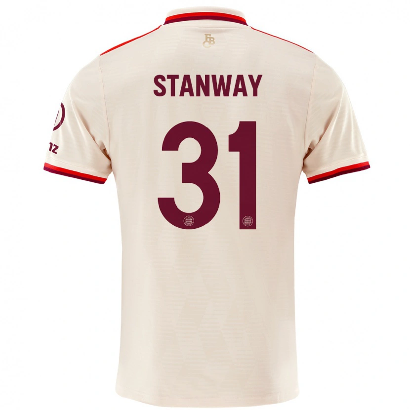 Danxen Kinder Georgia Stanway #31 Leinen Ausweichtrikot Trikot 2024/25 T-Shirt