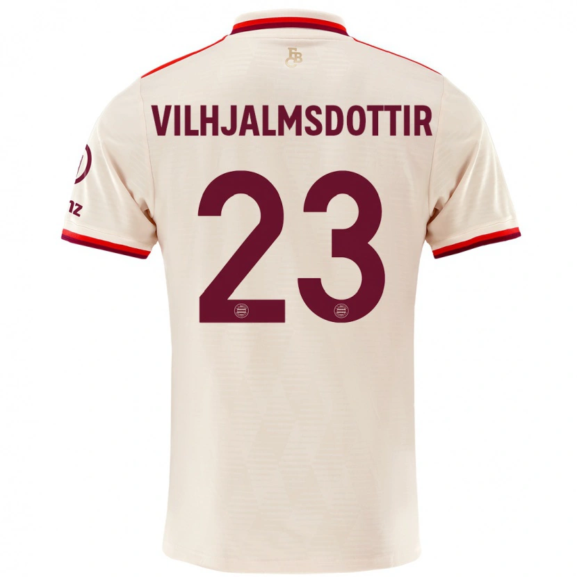 Danxen Kinder Karolina Lea Vilhjalmsdottir #23 Leinen Ausweichtrikot Trikot 2024/25 T-Shirt