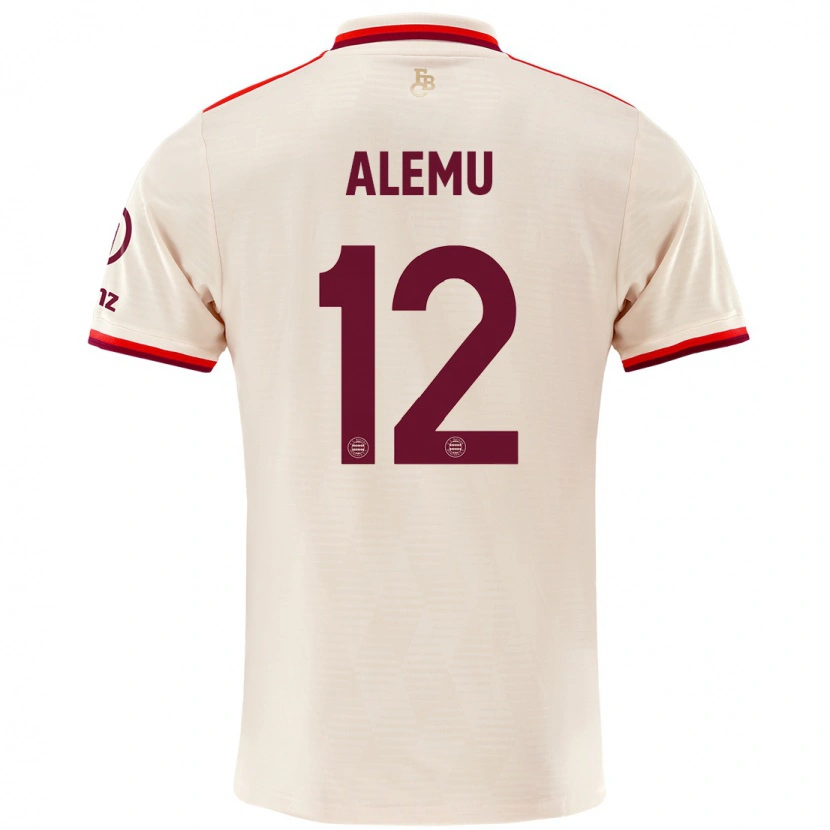 Danxen Kinder Liul Alemu #12 Leinen Ausweichtrikot Trikot 2024/25 T-Shirt