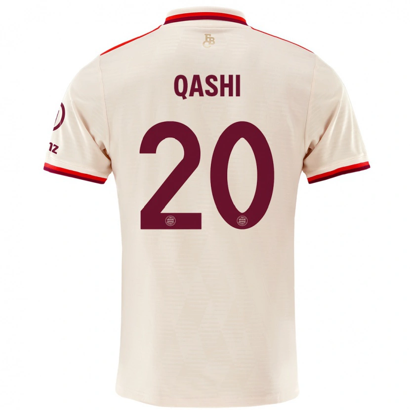 Danxen Kinder Yousef Qashi #20 Leinen Ausweichtrikot Trikot 2024/25 T-Shirt