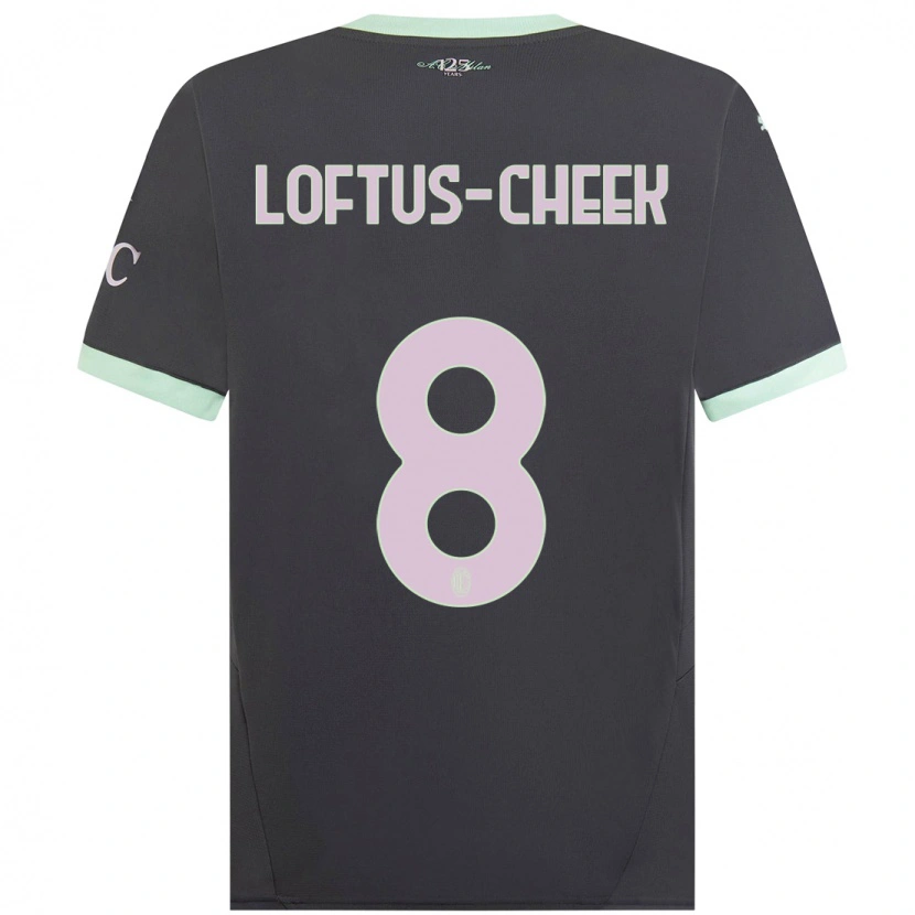 Danxen Kinder Ruben Loftus-Cheek #8 Grau Ausweichtrikot Trikot 2024/25 T-Shirt