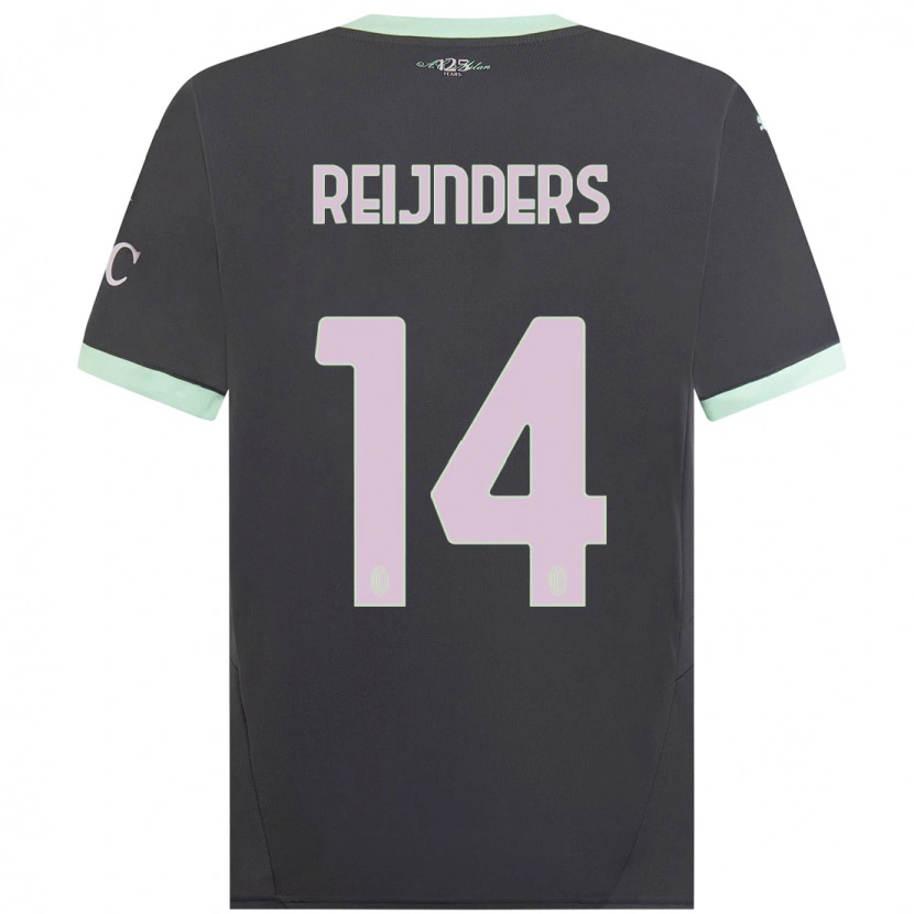 Danxen Kinder Tijjani Reijnders #14 Grau Ausweichtrikot Trikot 2024/25 T-Shirt