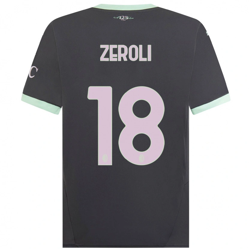 Danxen Kinder Kevin Zeroli #18 Grau Ausweichtrikot Trikot 2024/25 T-Shirt