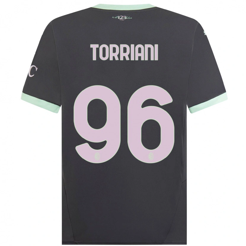 Danxen Kinder Lorenzo Torriani #96 Grau Ausweichtrikot Trikot 2024/25 T-Shirt