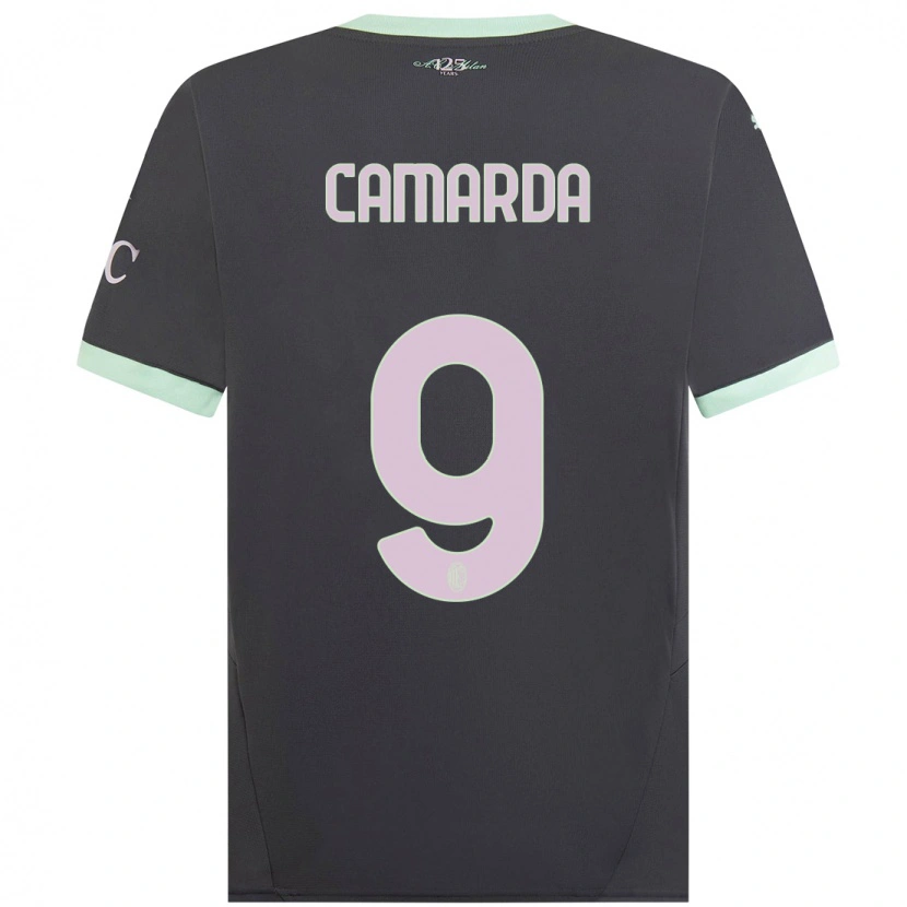 Danxen Kinder Francesco Camarda #9 Grau Ausweichtrikot Trikot 2024/25 T-Shirt