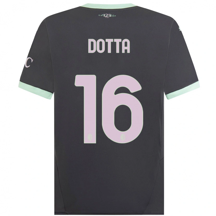 Danxen Kinder Cristiano Dotta #16 Grau Ausweichtrikot Trikot 2024/25 T-Shirt