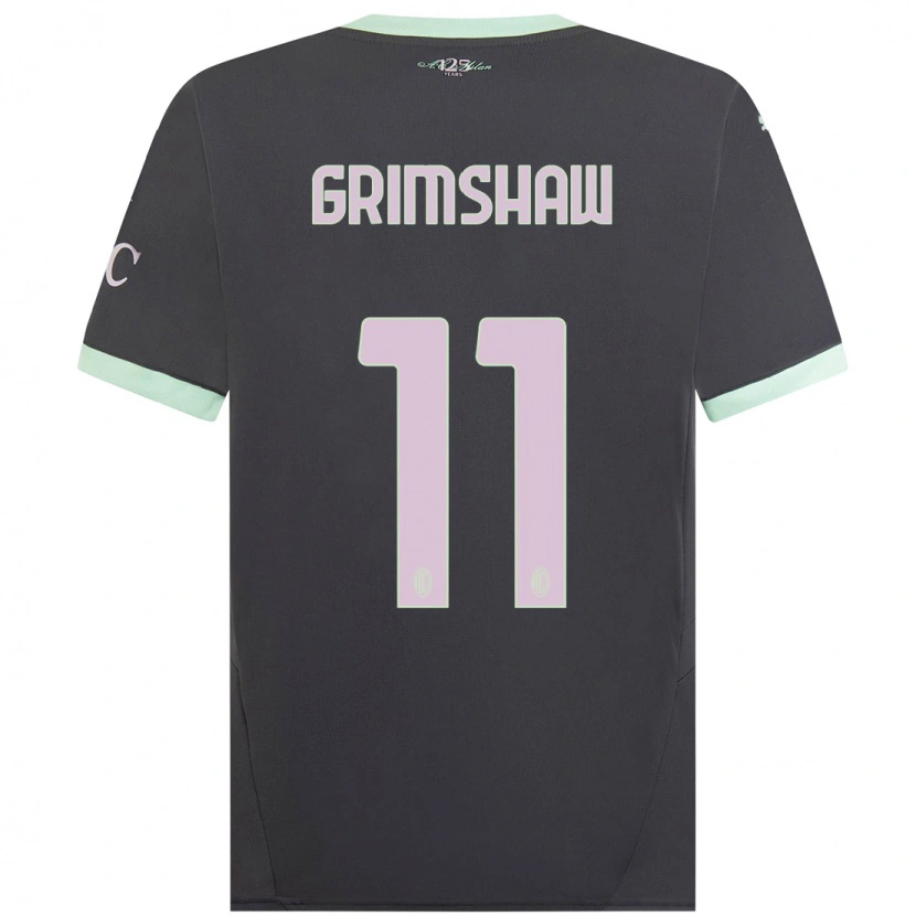 Danxen Kinder Christy Grimshaw #11 Grau Ausweichtrikot Trikot 2024/25 T-Shirt