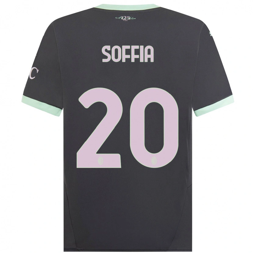 Danxen Kinder Angelica Soffia #20 Grau Ausweichtrikot Trikot 2024/25 T-Shirt