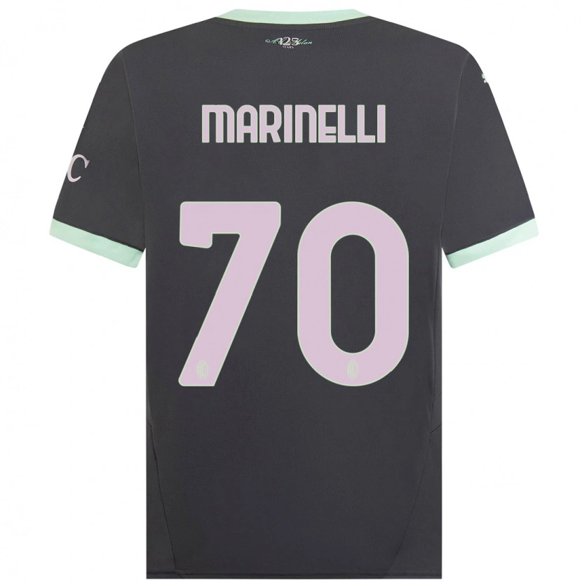 Danxen Kinder Gloria Marinelli #70 Grau Ausweichtrikot Trikot 2024/25 T-Shirt