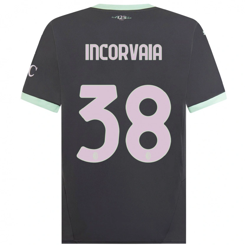 Danxen Kinder Giovanni Incorvaia #38 Grau Ausweichtrikot Trikot 2024/25 T-Shirt