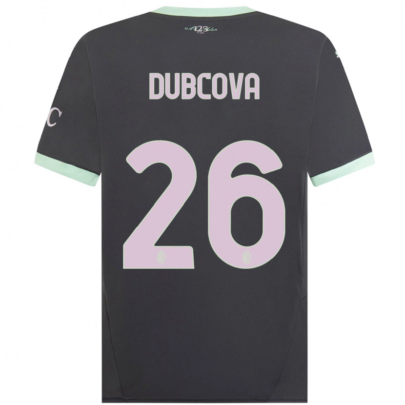 Danxen Kinder Michaela Dubcova #26 Grau Ausweichtrikot Trikot 2024/25 T-Shirt