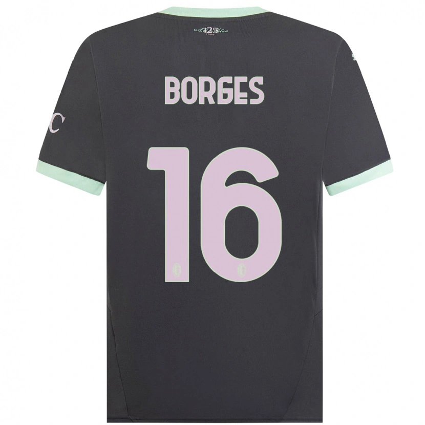 Danxen Kinder Lenny Borges #16 Grau Ausweichtrikot Trikot 2024/25 T-Shirt