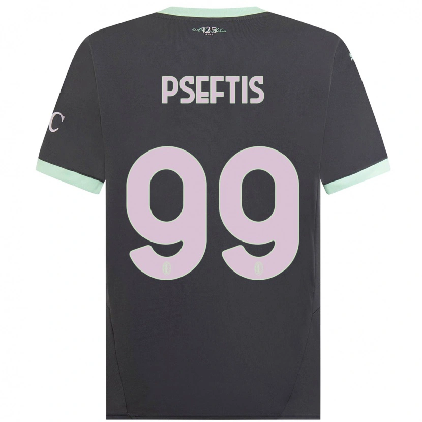 Danxen Kinder Fotios Pseftis #99 Grau Ausweichtrikot Trikot 2024/25 T-Shirt