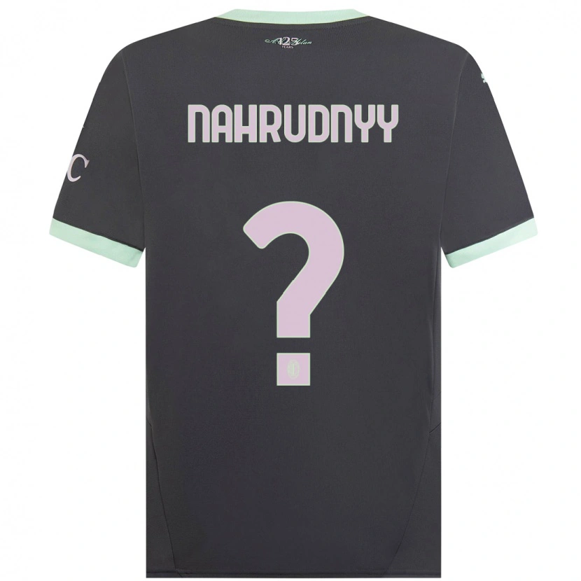 Danxen Kinder Vladislav Nahrudnyy #0 Grau Ausweichtrikot Trikot 2024/25 T-Shirt