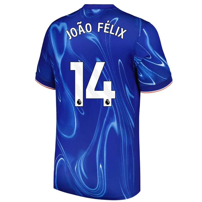 Danxen Herren João Félix #14 Blau Weiß Heimtrikot Trikot 2024/25 T-Shirt