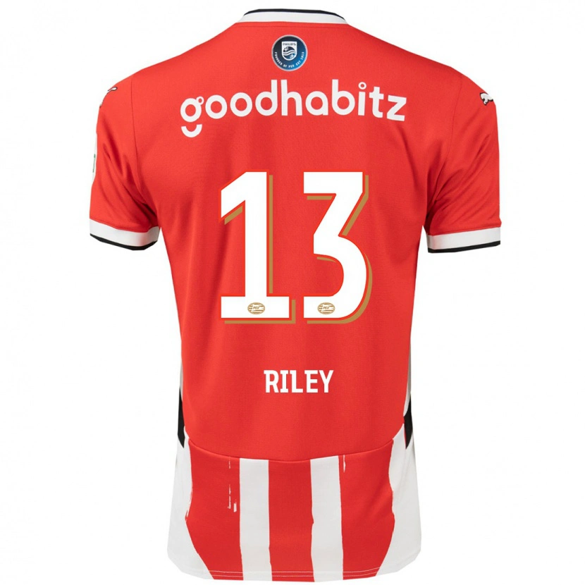 Danxen Herren Indiah-Paige Riley #13 Rot Weiß Heimtrikot Trikot 2024/25 T-Shirt