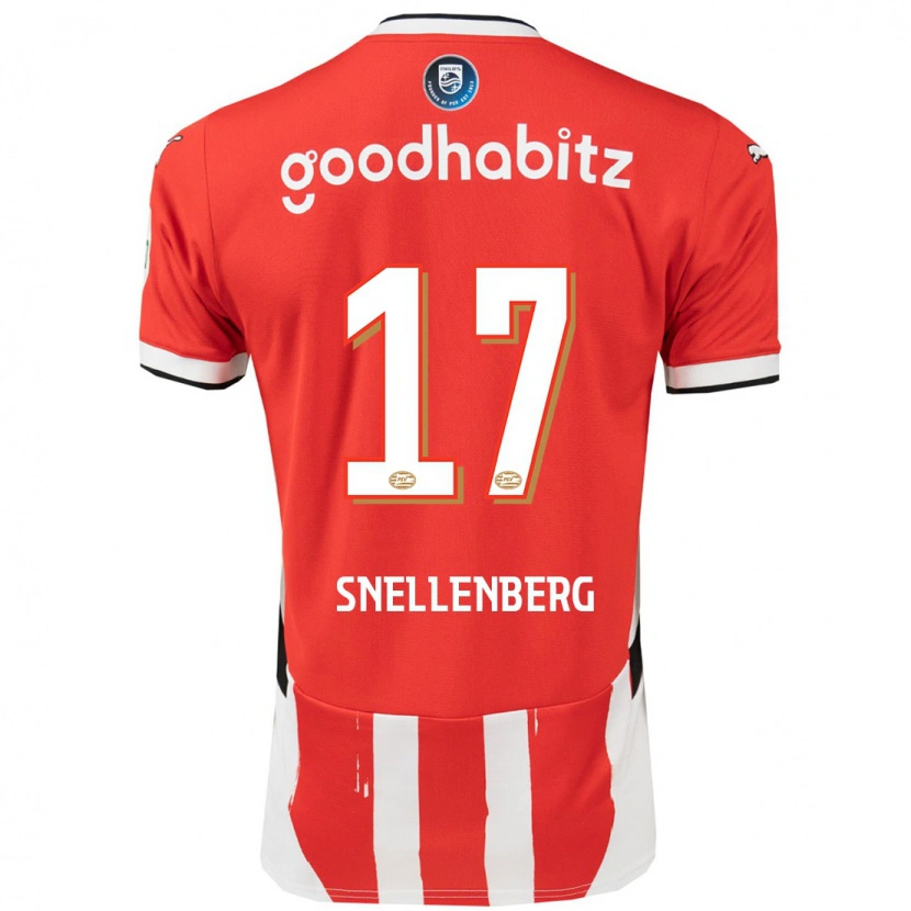 Danxen Herren Maxime Snellenberg #17 Rot Weiß Heimtrikot Trikot 2024/25 T-Shirt