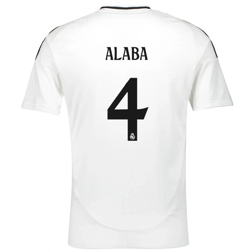 Danxen Herren David Alaba #4 Weiß Heimtrikot Trikot 2024/25 T-Shirt