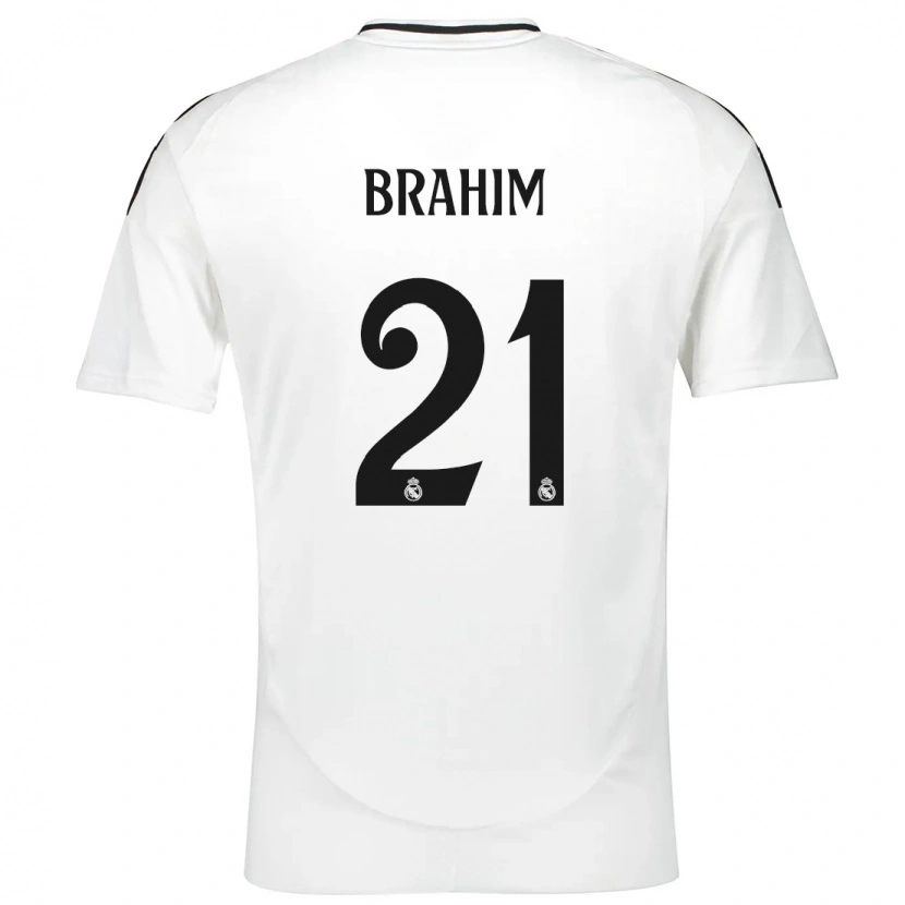 Danxen Herren Brahim Díaz #21 Weiß Heimtrikot Trikot 2024/25 T-Shirt