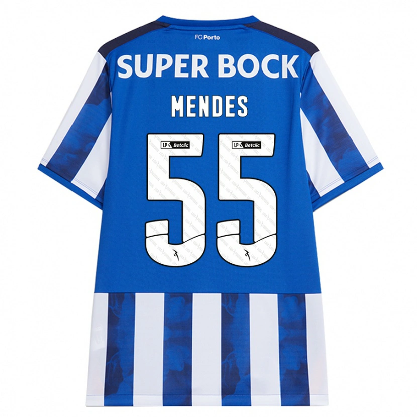 Danxen Herren João Mendes #55 Blau Weiß Heimtrikot Trikot 2024/25 T-Shirt