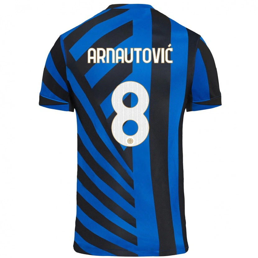 Danxen Herren Marko Arnautovic #8 Blau Schwarz Heimtrikot Trikot 2024/25 T-Shirt