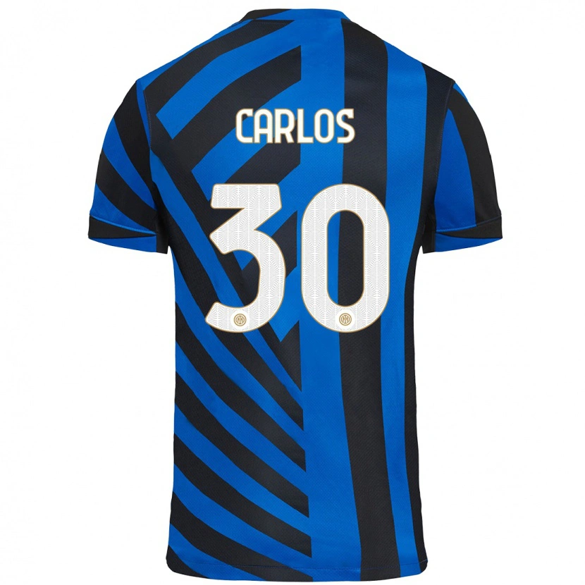 Danxen Herren Carlos Augusto #30 Blau Schwarz Heimtrikot Trikot 2024/25 T-Shirt