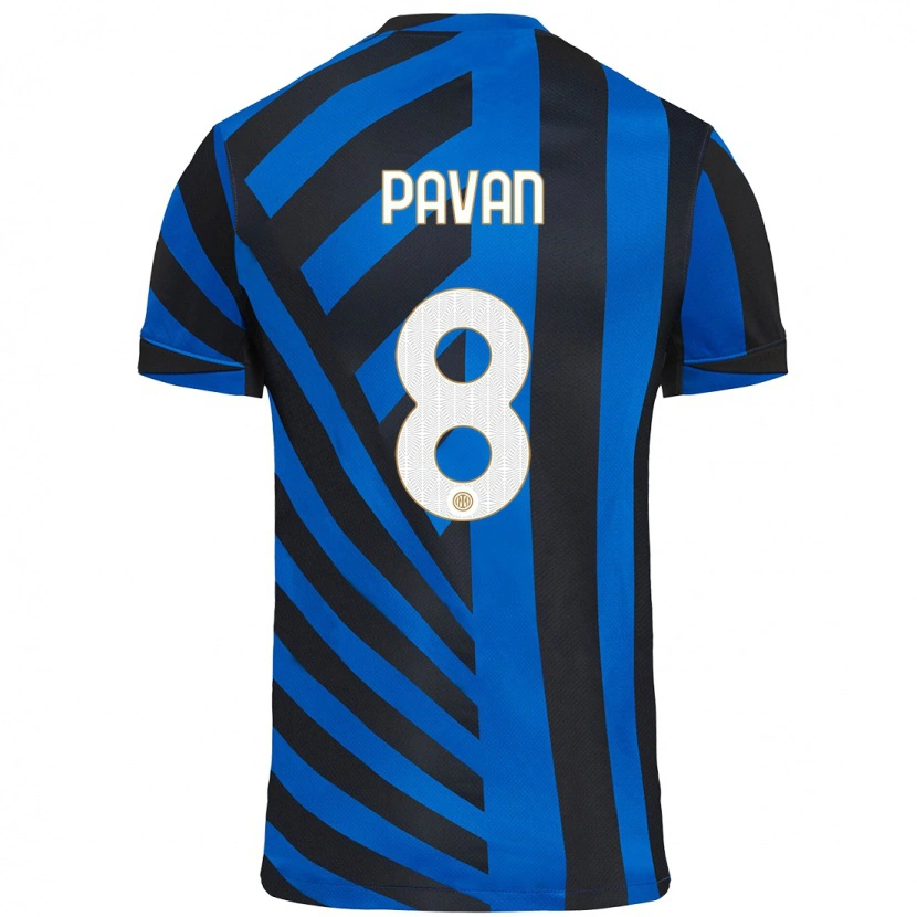 Danxen Herren Matilde Pavan #8 Blau Schwarz Heimtrikot Trikot 2024/25 T-Shirt