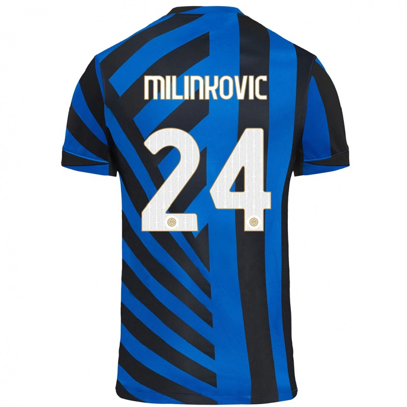 Danxen Herren Marija Milinković #24 Blau Schwarz Heimtrikot Trikot 2024/25 T-Shirt