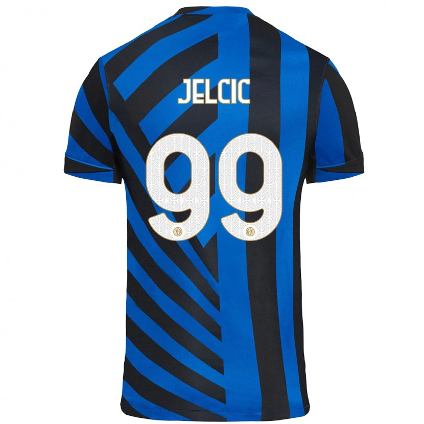 Danxen Herren Maja Jelčić #99 Blau Schwarz Heimtrikot Trikot 2024/25 T-Shirt