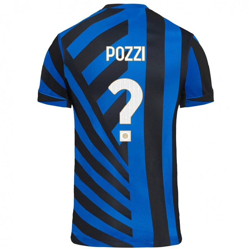 Danxen Herren Andrea Pozzi #0 Blau Schwarz Heimtrikot Trikot 2024/25 T-Shirt