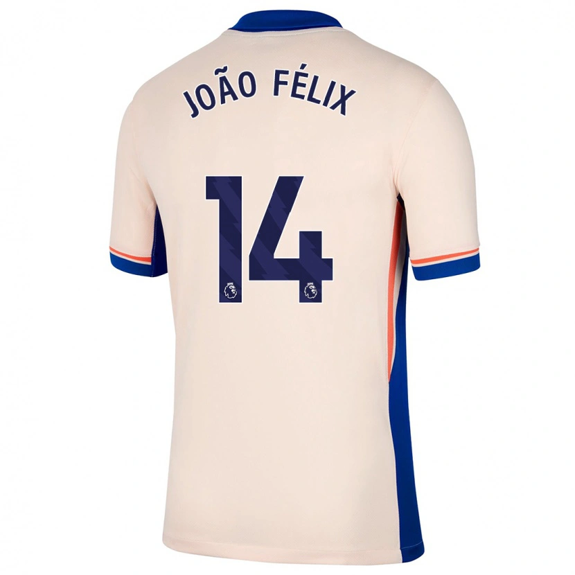 Danxen Herren João Félix #14 Hellbeige Auswärtstrikot Trikot 2024/25 T-Shirt