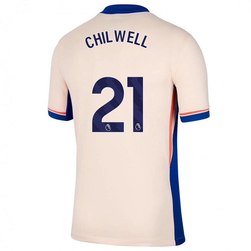 Danxen Herren Ben Chilwell #21 Hellbeige Auswärtstrikot Trikot 2024/25 T-Shirt