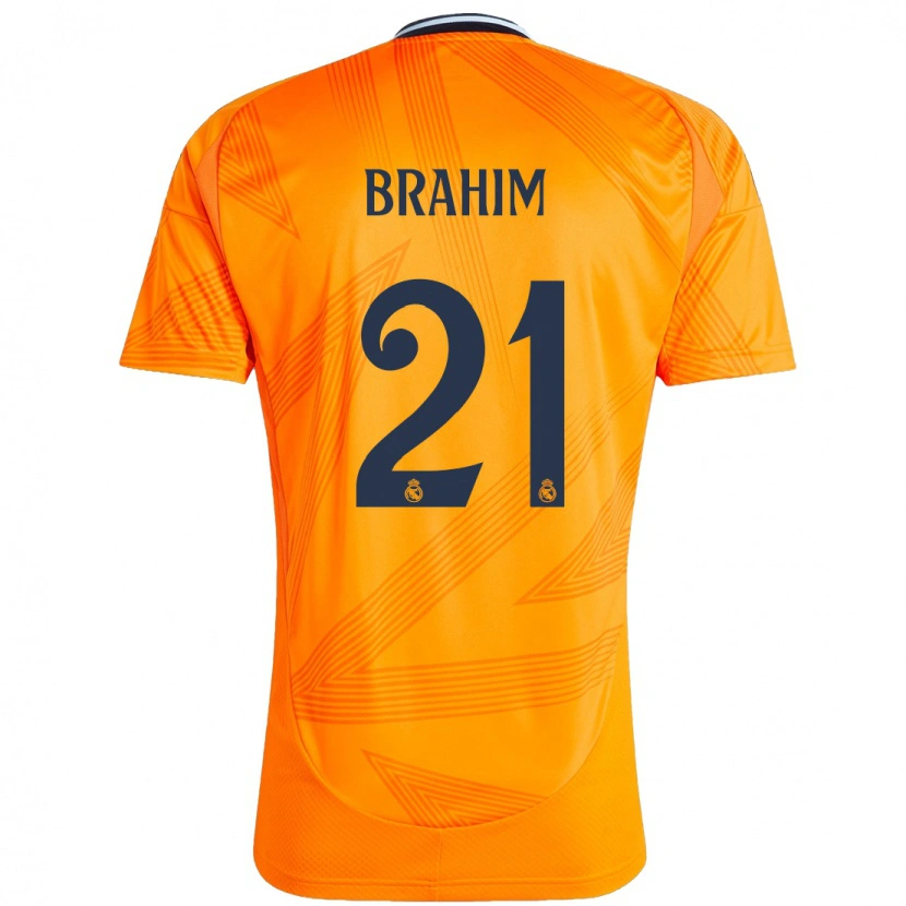 Danxen Herren Brahim Díaz #21 Orange Auswärtstrikot Trikot 2024/25 T-Shirt