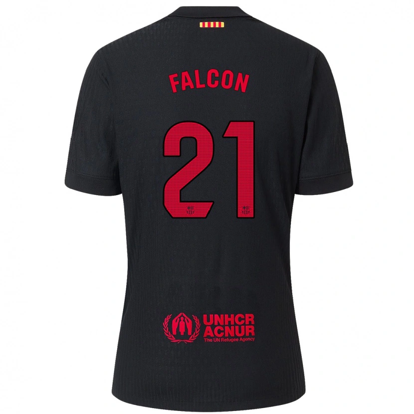 Danxen Herren Andrea Falcon #21 Schwarz Rot Auswärtstrikot Trikot 2024/25 T-Shirt