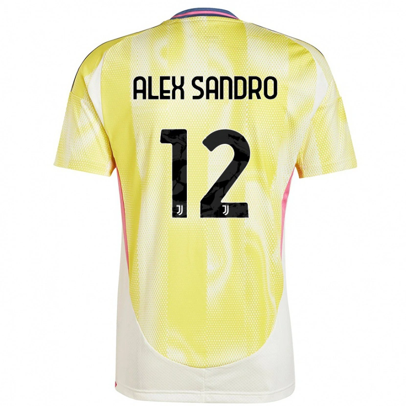 Danxen Herren Alex Sandro #12 Solargelb Auswärtstrikot Trikot 2024/25 T-Shirt