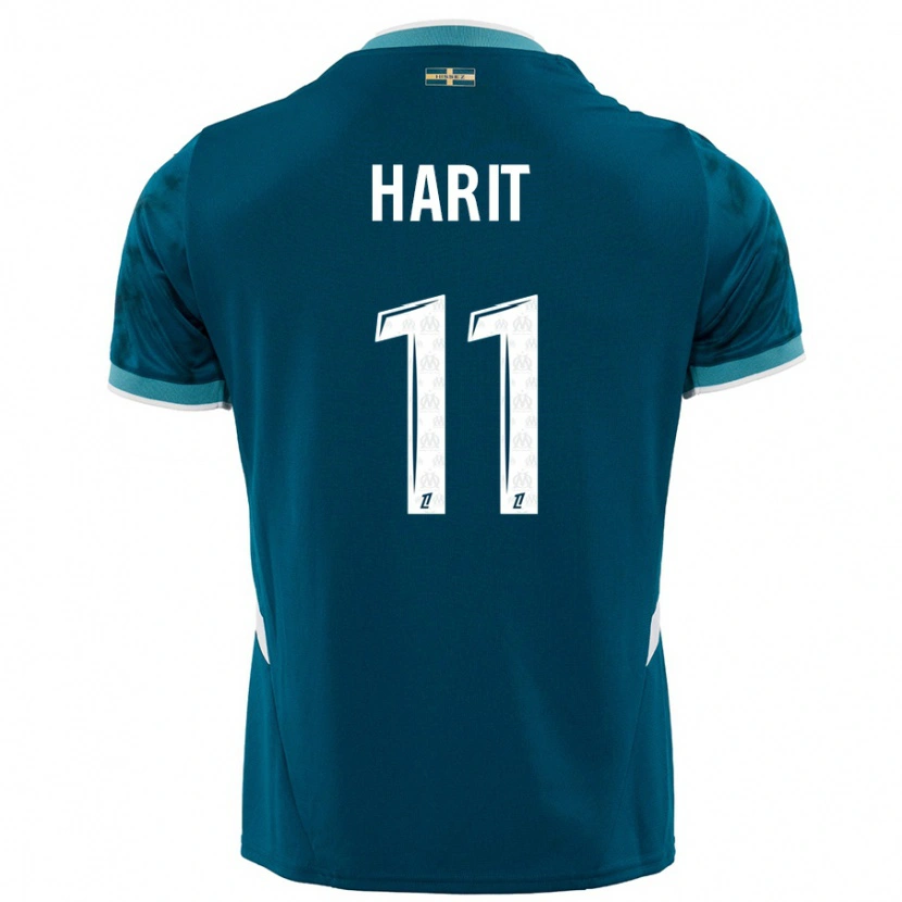 Danxen Herren Amine Harit #11 Türkisblau Auswärtstrikot Trikot 2024/25 T-Shirt