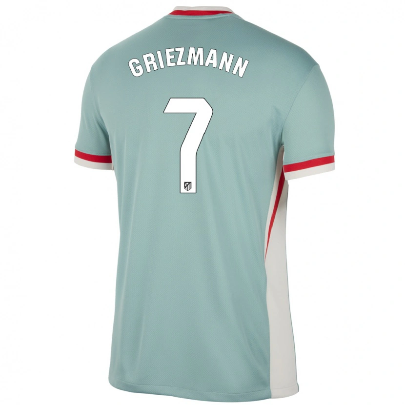 Danxen Herren Antoine Griezmann #7 Hellbeige Blau Auswärtstrikot Trikot 2024/25 T-Shirt