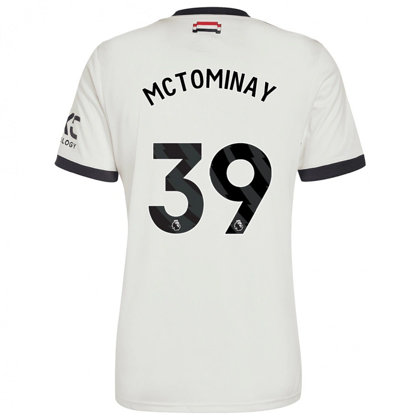 Danxen Herren Scott Mctominay #39 Cremeweiß Ausweichtrikot Trikot 2024/25 T-Shirt