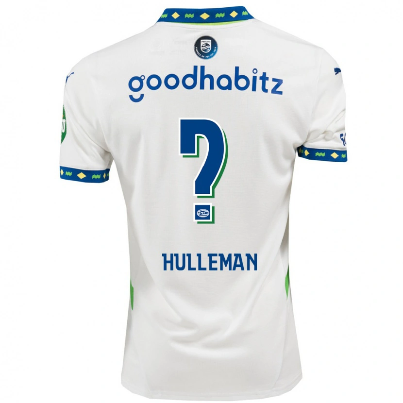 Danxen Herren Daan Hulleman #0 Weiß Dunkelblau Ausweichtrikot Trikot 2024/25 T-Shirt