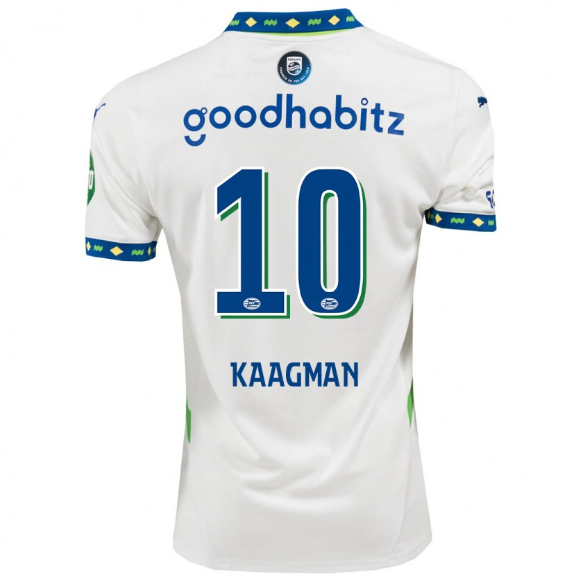 Danxen Herren Inessa Kaagman #10 Weiß Dunkelblau Ausweichtrikot Trikot 2024/25 T-Shirt