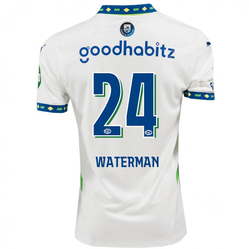 Danxen Herren Boy Waterman #24 Weiß Dunkelblau Ausweichtrikot Trikot 2024/25 T-Shirt