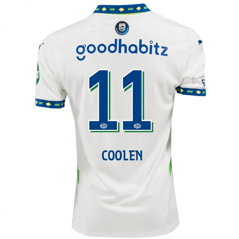 Danxen Herren Nadia Coolen #11 Weiß Dunkelblau Ausweichtrikot Trikot 2024/25 T-Shirt