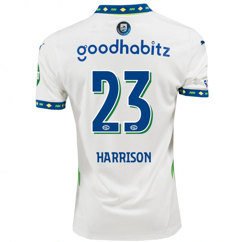 Danxen Herren Amy Harrison #23 Weiß Dunkelblau Ausweichtrikot Trikot 2024/25 T-Shirt